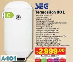 SEG TERMOSİFON 80 L SEG TERMOSİFON 80 L